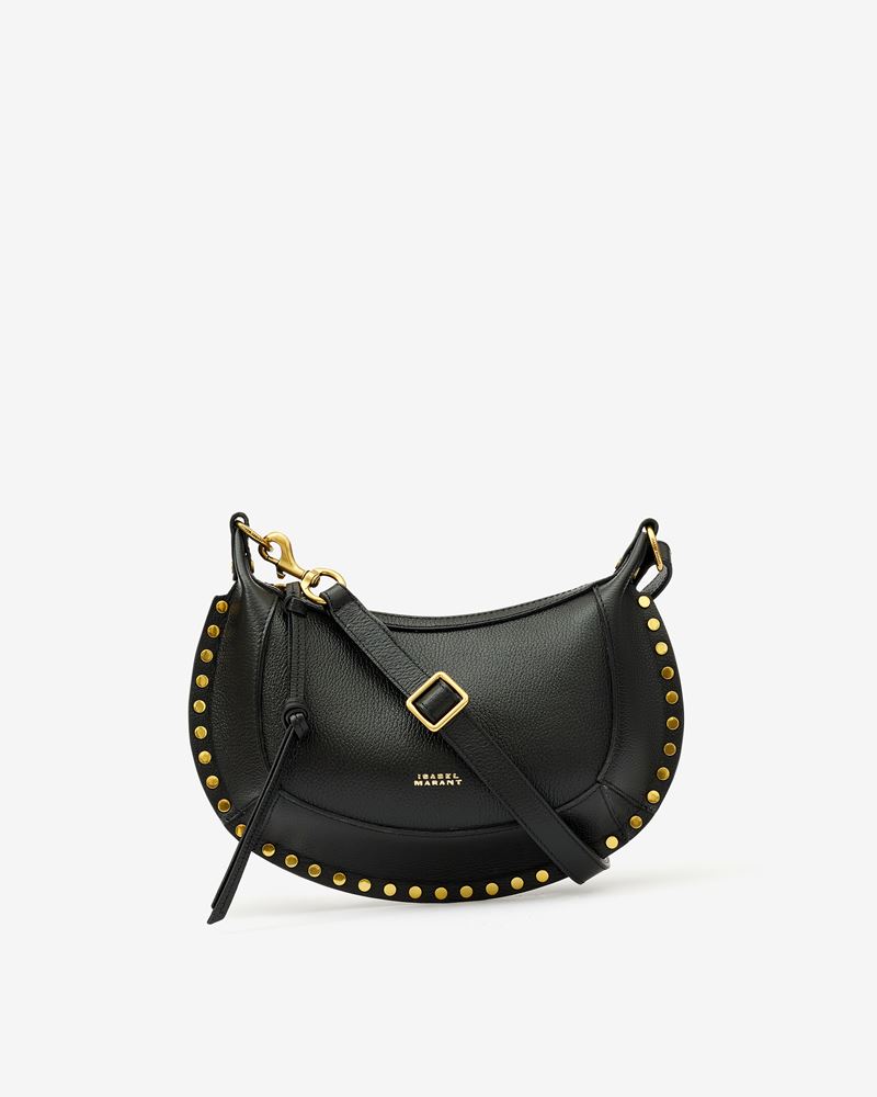 OSKAN MOON GRAINED LEATHER SHOULDER BAG